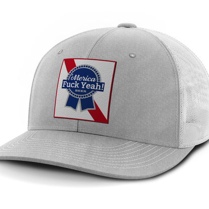 Merica - F Yeah, Leather Patch Hat