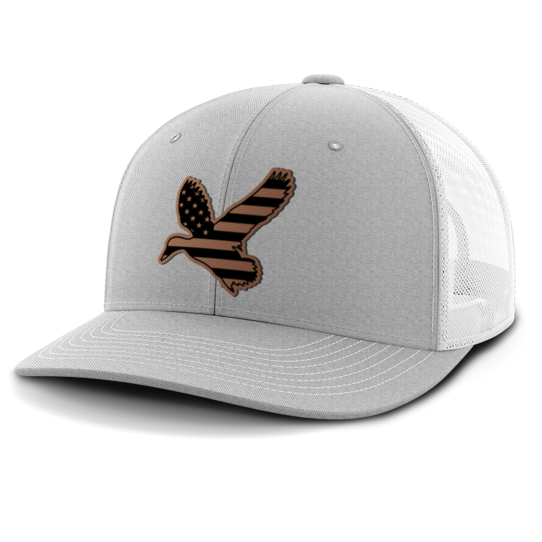 Duck Flag, Duck Hunting, Leather Patch Hat