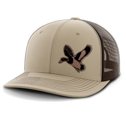 Mallard (left), Duck Hunting, Leather Patch Hat