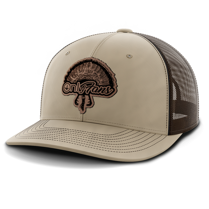 Only Fans, Turkey Hunting, Leather Patch Hat