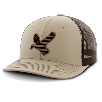Duck Flag, Duck Hunting, Leather Patch Hat
