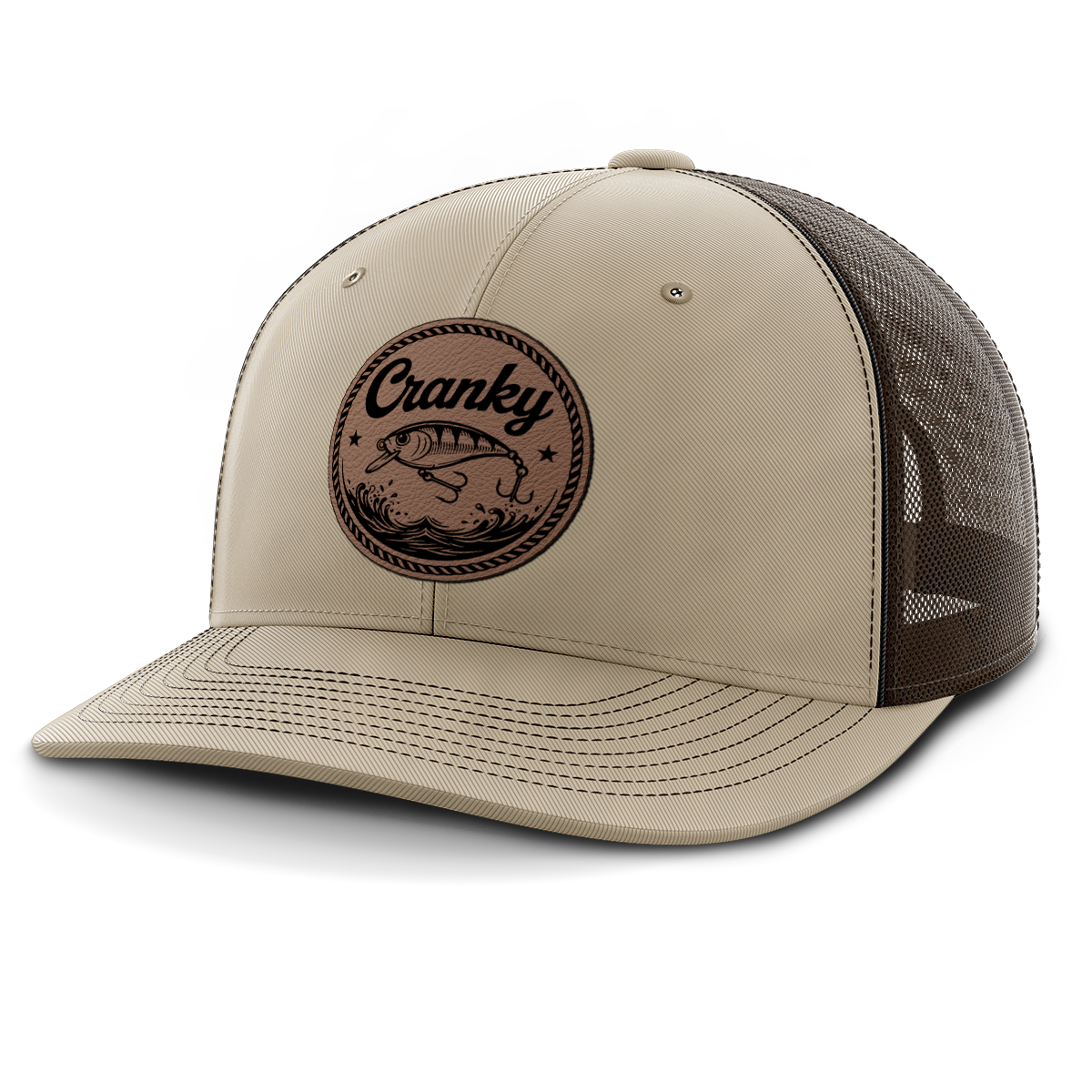 Cranky, Crankbait (round), Leather Patch Hat