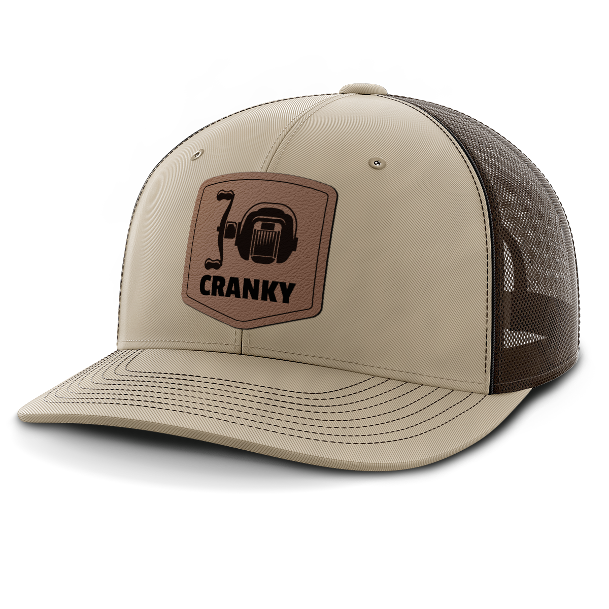 Cranky, Baitcaster, Leather Patch Hat