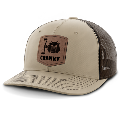 Cranky, Baitcaster, Leather Patch Hat