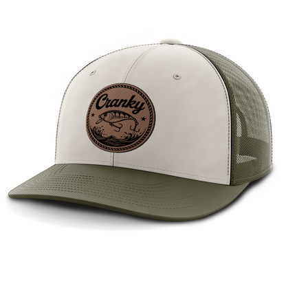 Cranky, Crankbait (round), Leather Patch Hat