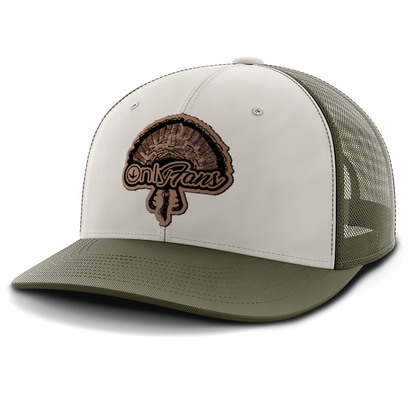 Only Fans, Turkey Hunting, Leather Patch Hat