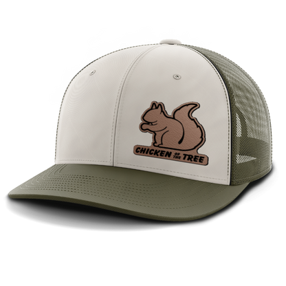 Chicken of the Tree, Squirrel Hunting, Leather Patch Hat