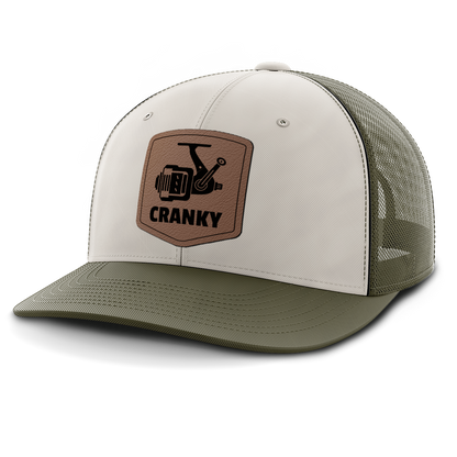 Cranky, Spinner, Leather Patch Hat
