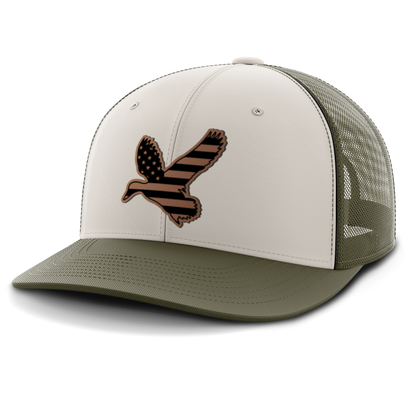 Duck Flag, Duck Hunting, Leather Patch Hat