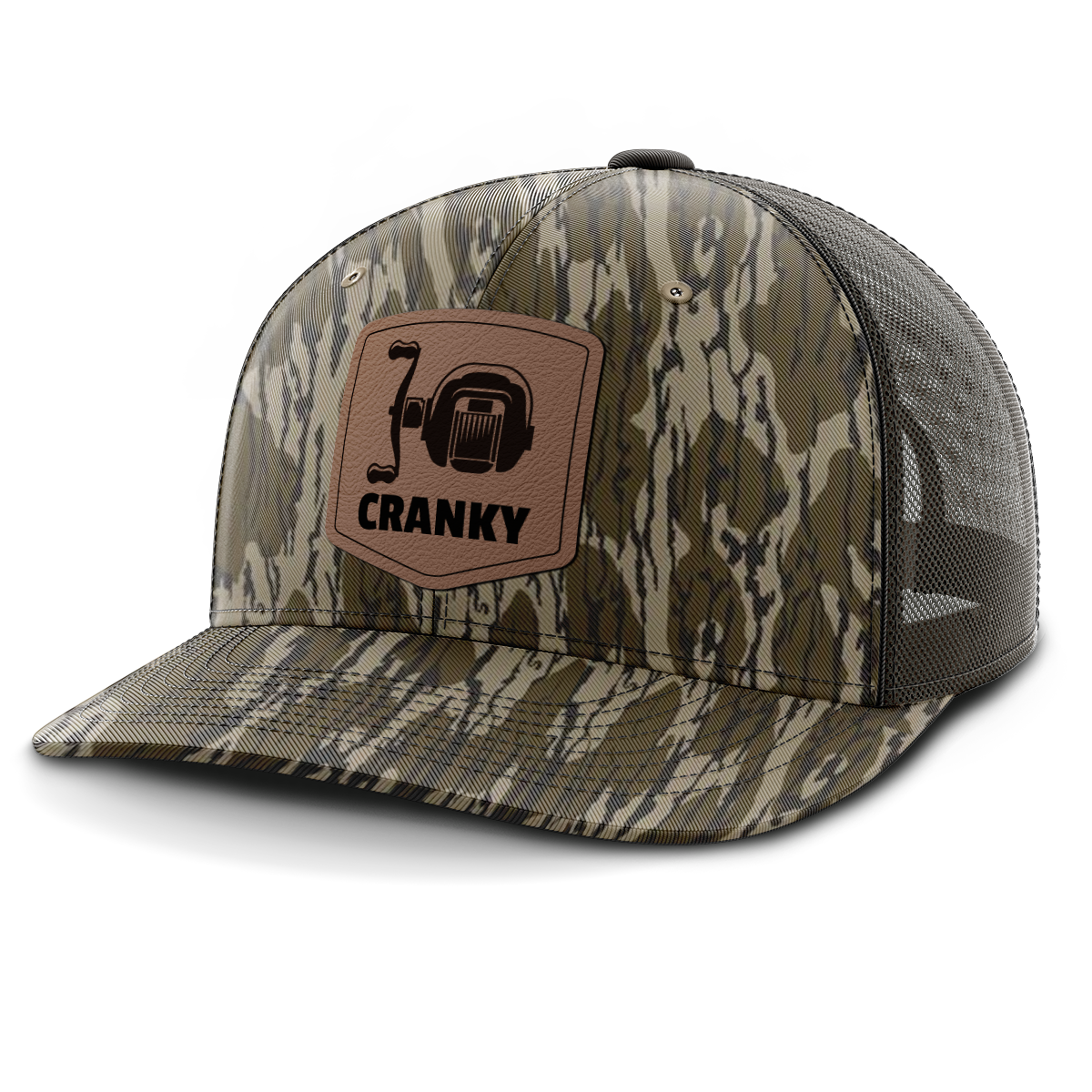 Cranky, Baitcaster, Leather Patch Hat