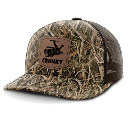 Cranky, Spinner, Leather Patch Hat