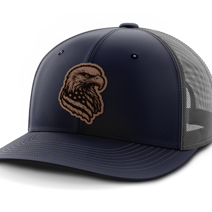 Eagle Flag, Leather Patch Hat