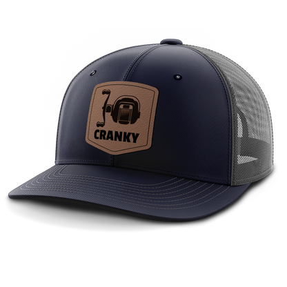 Cranky, Baitcaster, Leather Patch Hat