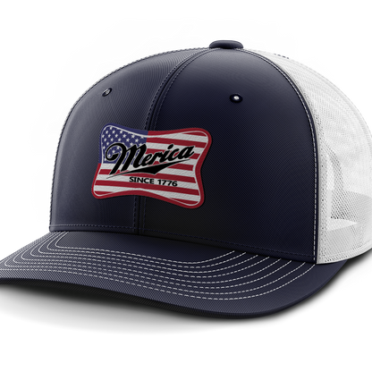 Merica, Leather Patch Hat