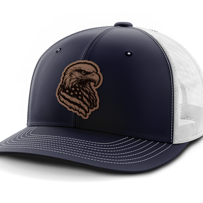Eagle Flag, Leather Patch Hat