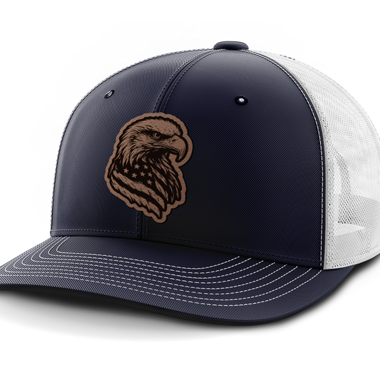 Eagle Flag, Leather Patch Hat