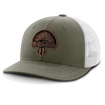 Only Fans, Turkey Hunting, Leather Patch Hat