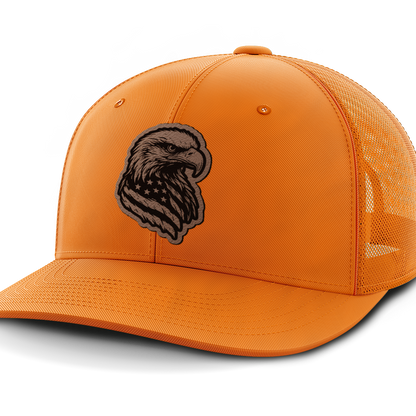 Eagle Flag, Leather Patch Hat