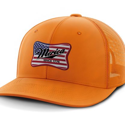 Merica, Leather Patch Hat