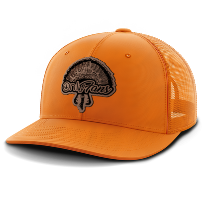 Only Fans, Turkey Hunting, Leather Patch Hat