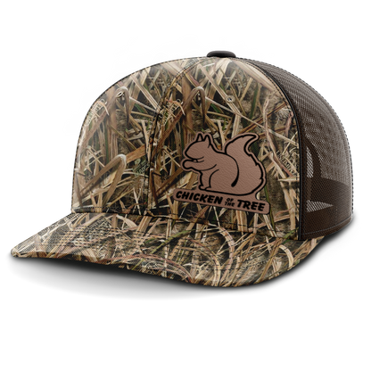 Chicken of the Tree, Squirrel Hunting, Leather Patch Hat