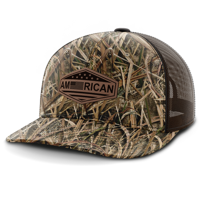 American, Leather Patch Hat