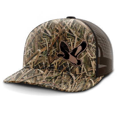 Mallard (left), Duck Hunting, Leather Patch Hat