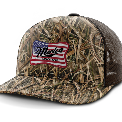 Merica, Leather Patch Hat